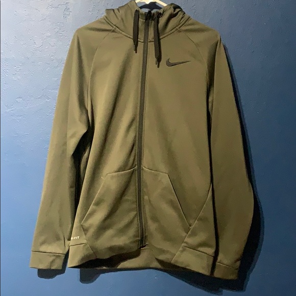 nike jacket olive green